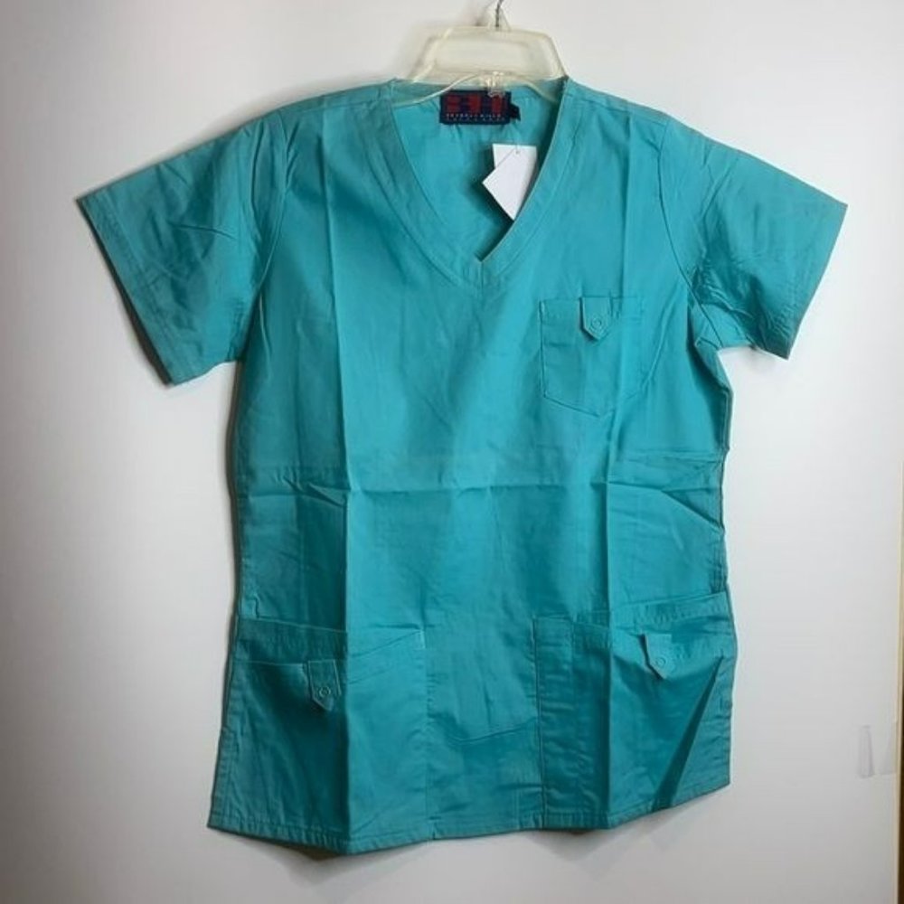 NWT Beverly Hills Uniform Scrubs Top Small S